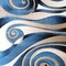 Flash Furniture 5x7 Blue and Beige Swirled Pattern Area Rug ACD-RGRUL4-57-BL-GG - alternate 2